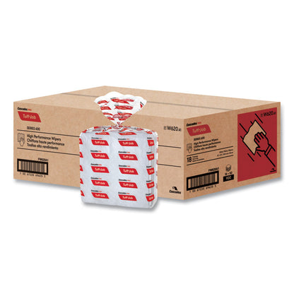 Tuff-Job S600 High Performance Wipers, 12 x 13, 50/Bag, 18 Bags/Carton