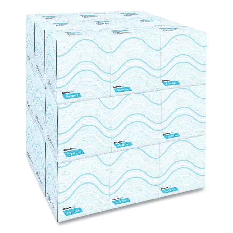 Signature Facial Tissue, Cube Box, 2-Ply, White, 90 Sheets/Box, 36 Boxes/Carton