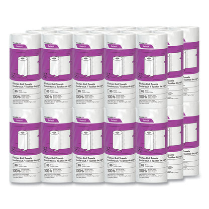 Select Kitchen Roll Towels, 2-Ply, 8 x 11, 85/Roll, 30/Carton