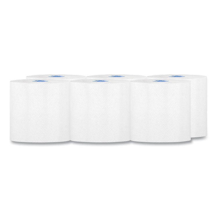Perform Hardwound Roll Towels for Tandem Dispensers, 1-Ply, 7.5" x 775 ft, Ultra White, 6/Carton