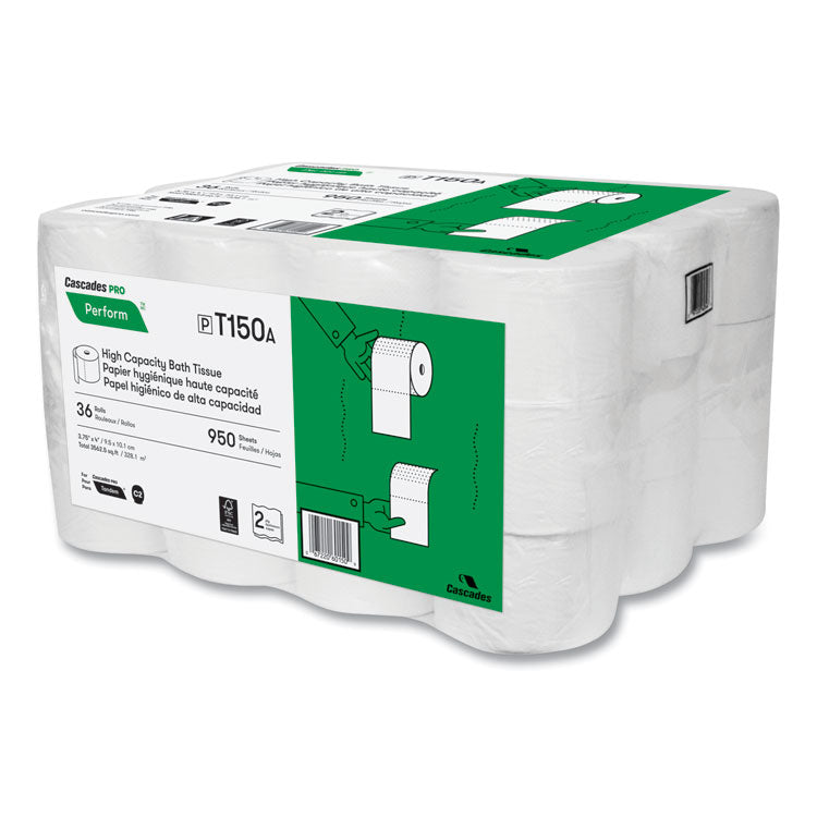 Perform High-Capacity Bathroom Tissue for Tandem Dispensers, Septic Safe, 2-Ply, White, 950 Sheets/Roll, 36 Rolls/Carton