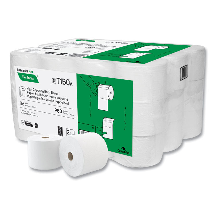 Perform High-Capacity Bathroom Tissue for Tandem Dispensers, Septic Safe, 2-Ply, White, 950 Sheets/Roll, 36 Rolls/Carton