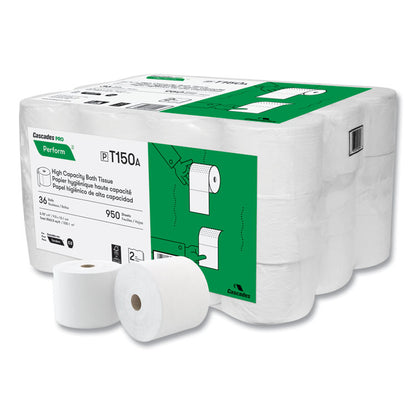 Perform High-Capacity Bathroom Tissue for Tandem Dispensers, Septic Safe, 2-Ply, White, 950 Sheets/Roll, 36 Rolls/Carton