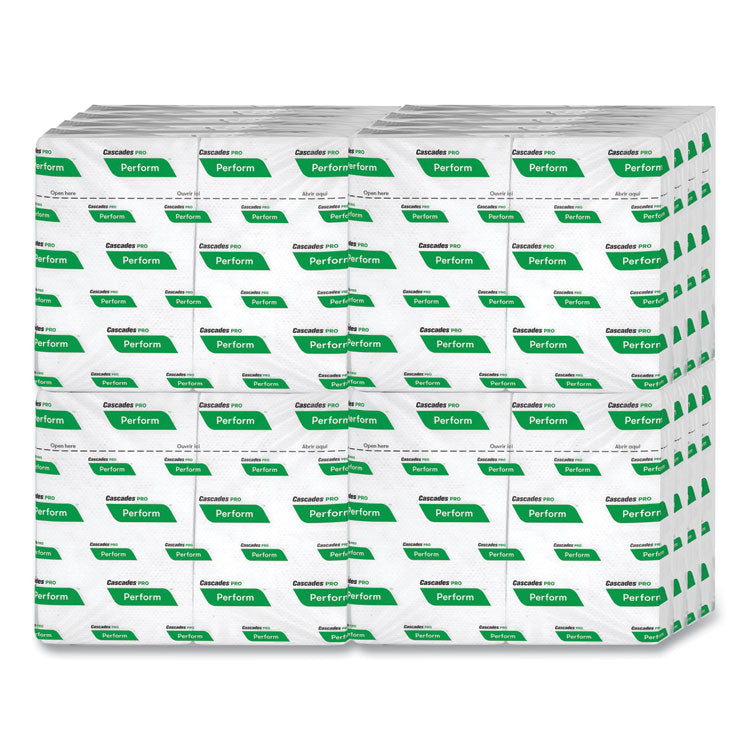 Perform Interfold Napkins, 1-Ply, 12.63 x 8.5, White, 376/Pack, 16 Packs/Carton