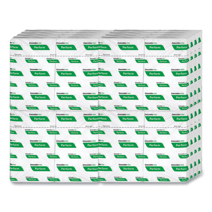 Perform Interfold Napkins, 1-Ply, 12.63 x 8.5, White, 376/Pack, 16 Packs/Carton
