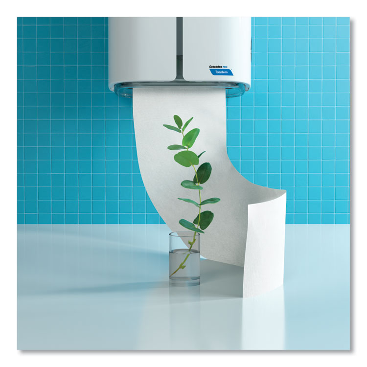 Tandem No Touch High Capacity Bath Tissue Dispenser, 12.5 x 6.6 x 7.2, White