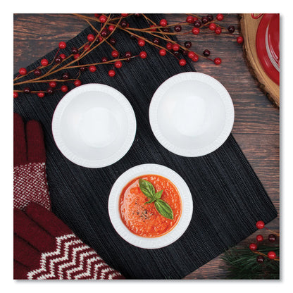 Concorde Non-Laminated Foam Dinnerware, Bowl, 5 oz, White, 125/Pack, 8 Packs/Carton