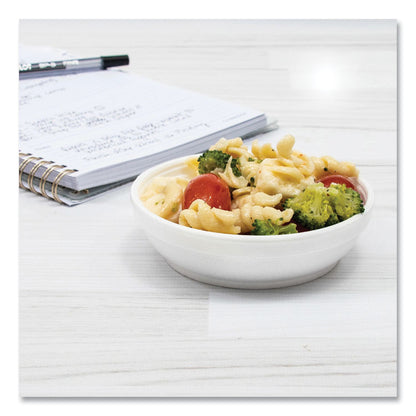 Insulated Foam Bowls, 6 oz, White, 50/Pack, 20 Packs/Carton