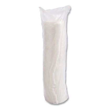 Lift n' Lock Plastic Hot Cup Lids, Fits 10 oz Hot Cups, White, 1,000/Carton