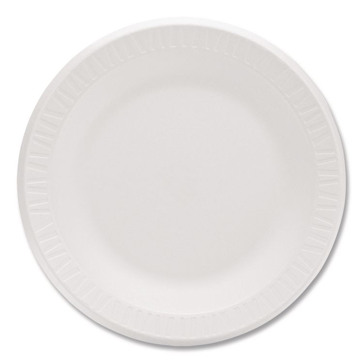 Concorde Foam Plate, 10.25" dia, White, 125/Pack, 4 Packs/Carton