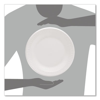 Concorde Foam Plate, 10.25" dia, White, 125/Pack, 4 Packs/Carton