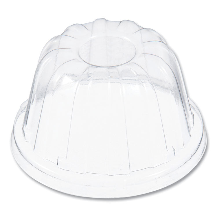 Dome-Top Sundae/Cold Cup Lids, Fits 6 oz/8 oz/12 oz Cold Cups, Plastic, Clear, 50/Pack, 20 Packs/Carton