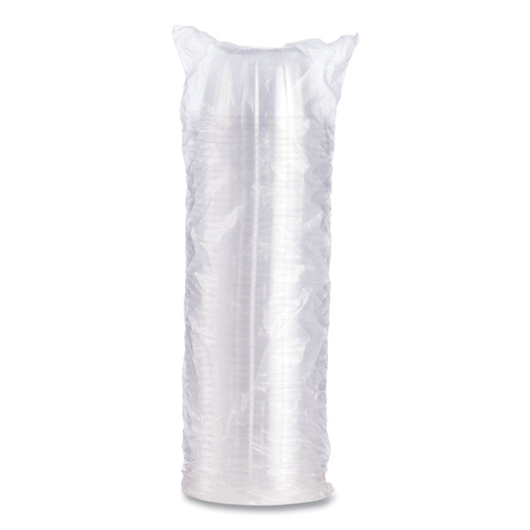 Dome-Top Sundae/Cold Cup Lids, Fits 6 oz/8 oz/12 oz Cold Cups, Plastic, Clear, 50/Pack, 20 Packs/Carton