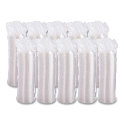Plastic Dome Lid, Fits 5 oz to 32 oz Hot Cups/Containers, Clear, 100/Pack, 10 Packs/Carton