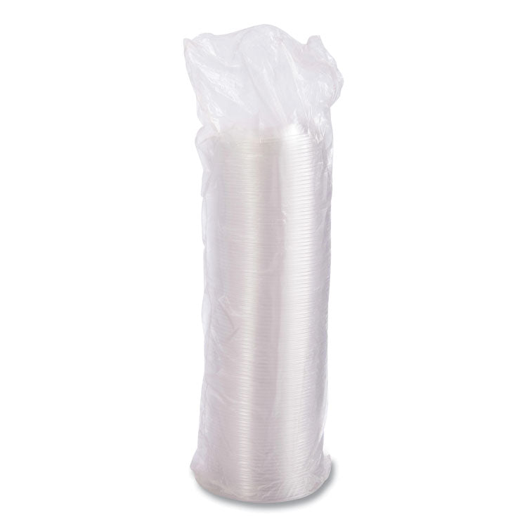 Plastic Dome Lid, Fits 5 oz to 32 oz Hot Cups/Containers, Clear, 100/Pack, 10 Packs/Carton