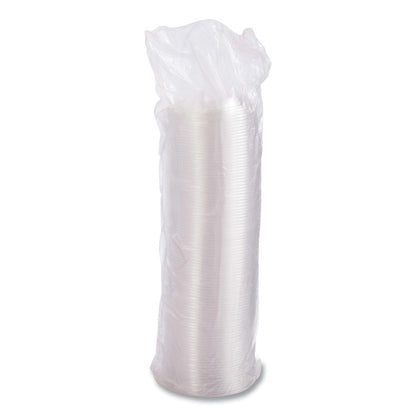 Plastic Dome Lid, Fits 5 oz to 32 oz Hot Cups/Containers, Clear, 100/Pack, 10 Packs/Carton