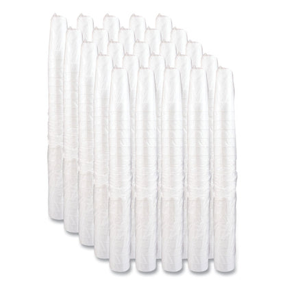 Foam Drink Cups, Hot/Cold, 24 oz, White, 25/Bag, 20 Bags/Carton