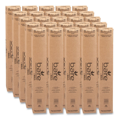 Cone Water Cups, ProPlanet Seal, 4.25 oz, Paper, White, 200/Bag, 25 Bags/Carton