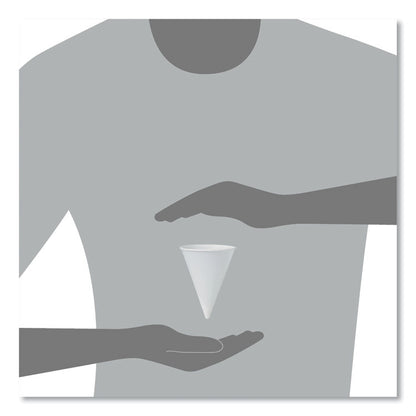 Cone Water Cups, ProPlanet Seal, 4.25 oz, Paper, White, 200/Bag, 25 Bags/Carton