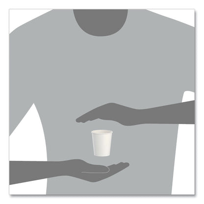 Paper Water Cups, ProPlanet Seal, 3 oz, White, 100/Bag, 50 Bags/Carton