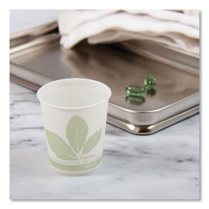 Bare Eco-Forward Treated Paper Cold Cups, ProPlanet Seal, 3 oz, Bare Design, 100/Sleeve, 50 Sleeves/Carton