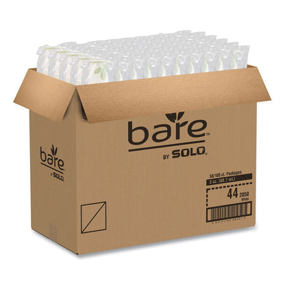 Bare Eco-Forward Treated Paper Cold Cups, ProPlanet Seal, 3 oz, Bare Design, 100/Sleeve, 50 Sleeves/Carton