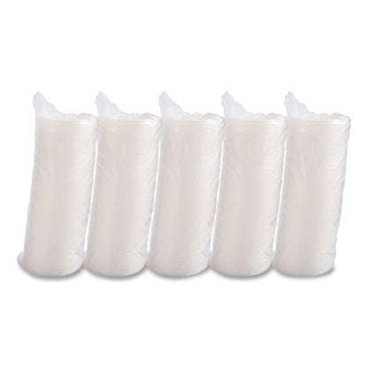 Plastic Lids for Foam Containers, Flat, Vented, Fits 24 oz to 32 oz, Translucent, 100/Pack, 5 Packs/Carton
