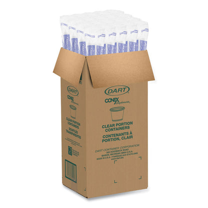 Conex Complements Portion/Medicine Cups, 1 oz, Plastic, Clear, 125/Bag, 20 Bags/Carton