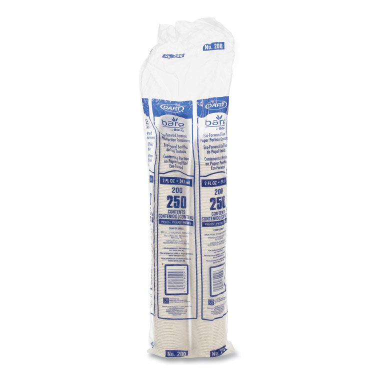 Paper Portion Cups, ProPlanet Seal, 2 oz, White, 250/Bag, 20 Bags/Carton