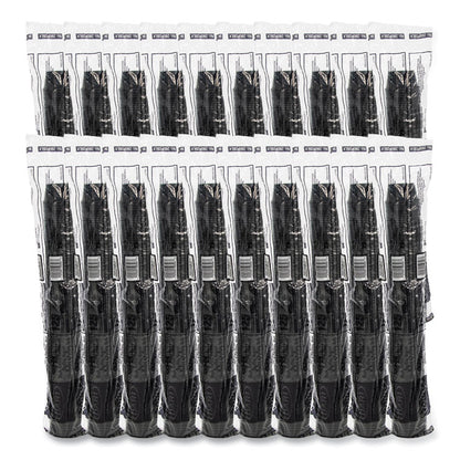 Conex Complements Portion/Medicine Cups, 2 oz, Plastic, Black, 125/Bag, 20 Bags/Carton