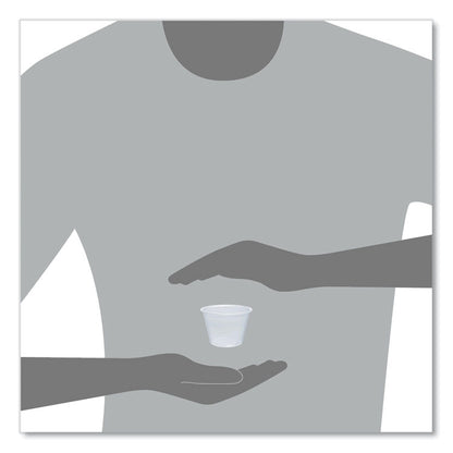 Conex Complements Portion/Medicine Cups, 2.5 oz, Plastic, Clear, 125/Bag, 20 Bags/Carton