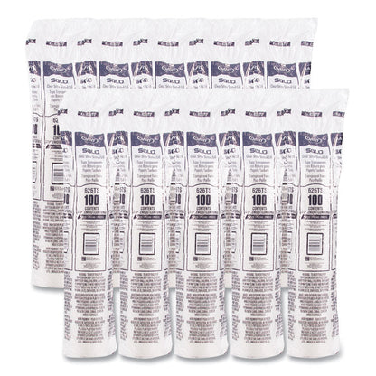 PETE Flat Straw-Slot Cold Cup Lids, Fits 16 oz to 24 oz Cold Cups, Plastic, Clear, 100/Pack, 10 Packs/Carton