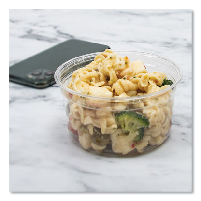 Bare Eco-Forward RPET Deli Containers, ProPlanet Seal, 12 oz, Clear, Plastic, 50/Pack, 10/Carton