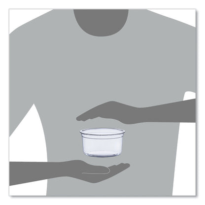 Bare Eco-Forward RPET Deli Containers, ProPlanet Seal, 12 oz, Clear, Plastic, 50/Pack, 10/Carton