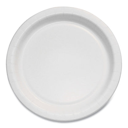 Bare Eco-Forward Clay-Coated Paper Plate, ProPlanet Seal, Mediumweight, 6" dia, White/Brown/Green, 1,000/Carton