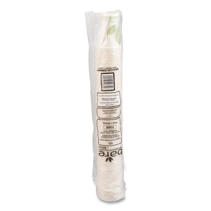 Bare Eco-Forward Paper Cold Cups, ProPlanet Seal, 9 oz, Green/White, 100/Sleeve, 20 Sleeves/Carton