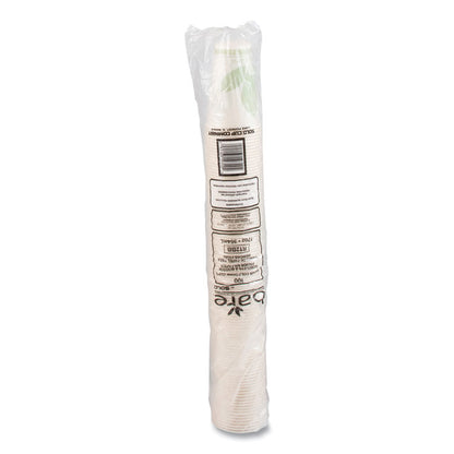 Bare Eco-Forward Paper Cold Cups, ProPlanet Seal, 12 oz, Green/White, 100/Sleeve, 20 Sleeves/Carton