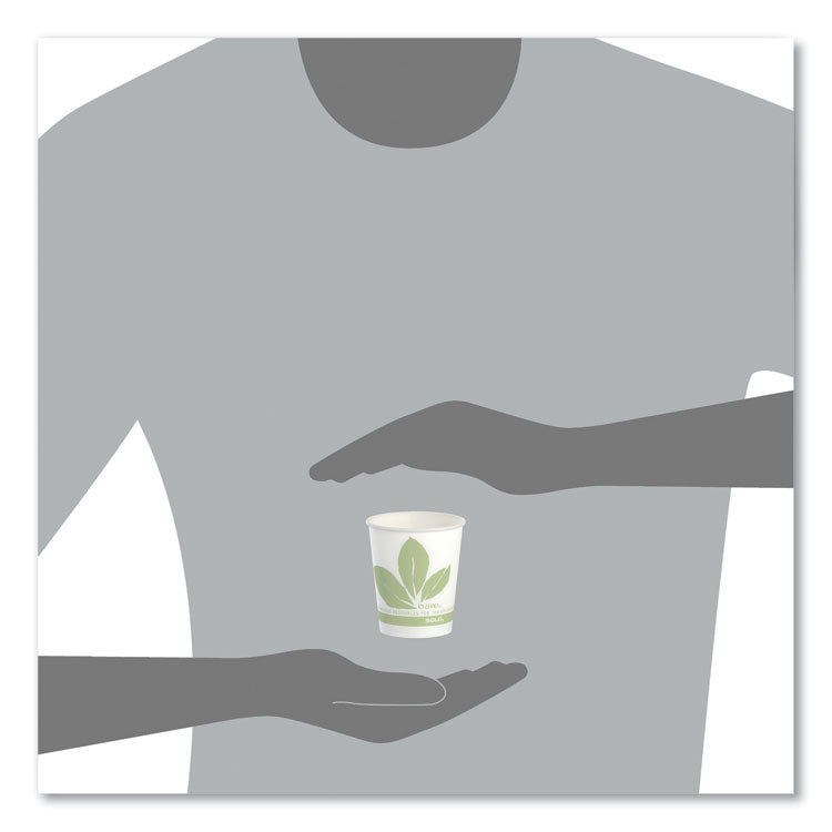 Bare Eco-Forward Paper Cold Cups, ProPlanet Seal, 5 oz, Green/White, 100/Sleeve, 30 Sleeves/Carton