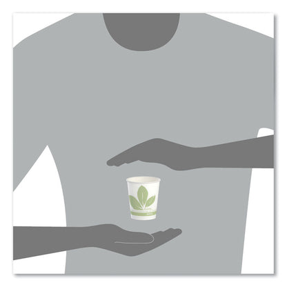 Bare Eco-Forward Paper Cold Cups, ProPlanet Seal, 5 oz, Green/White, 100/Sleeve, 30 Sleeves/Carton