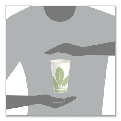 Bare Eco-Forward Paper Cold Cups, ProPlanet Seal, 16 oz, Green/White, 100/Sleeve, 10 Sleeves/Carton