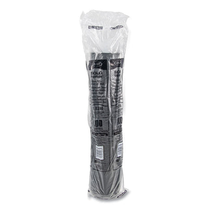 Traveler Cappuccino Style Dome Lid, Fits 10 oz to 24 oz Hot Cups, Plastic, Black, 100/Sleeve, 10 Sleeves/Carton