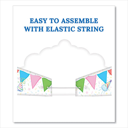 Student Crown, Birthday, 14.5 x 5.13, Assorted Colors, 30/Pack