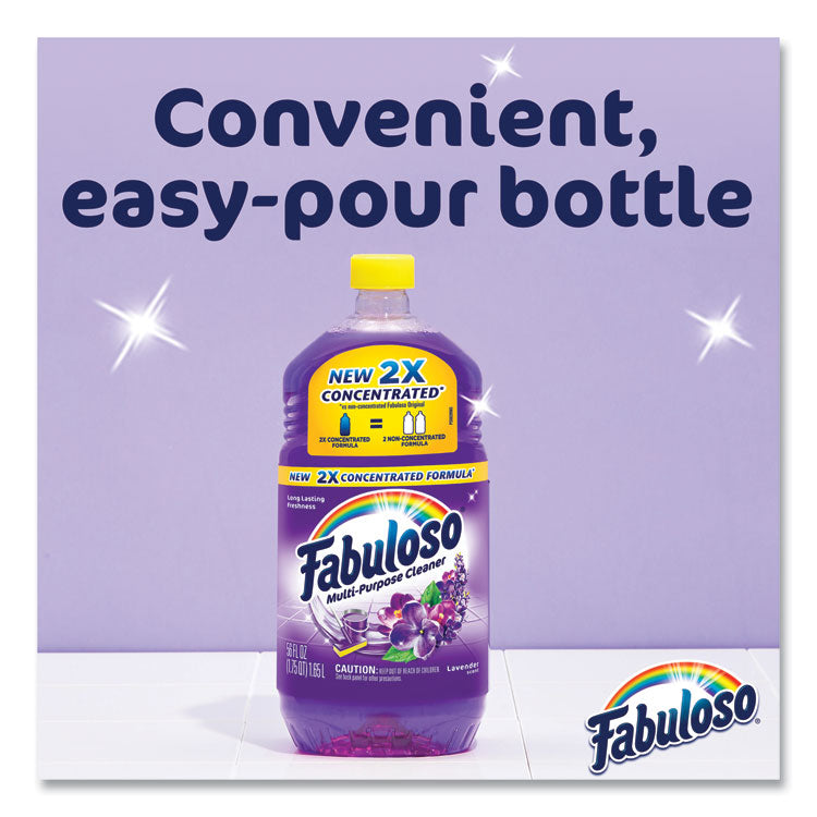 Multi-Use Cleaner, Lavender Scent, 56 oz. Bottle, 6/Carton