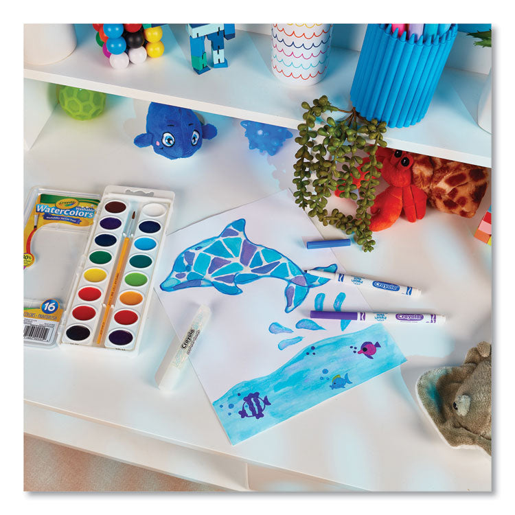Watercolor Mixing Set, 7 Assorted Colors, Palette Tray