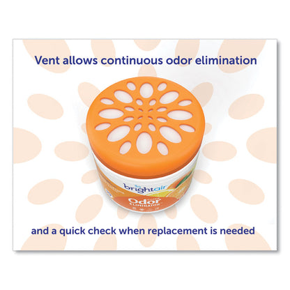 Super Odor Eliminator, Mandarin Orange and Fresh Lemon, 14 oz Jar, 6/Carton