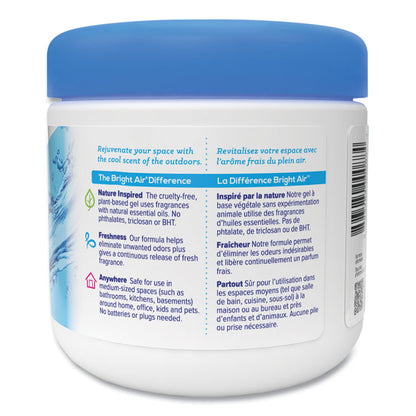 Super Odor Eliminator, Cool and Clean, Blue, 14 oz Jar, 6/Carton