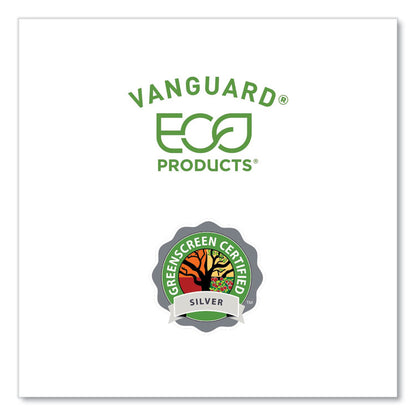 Vanguard Renewable and Compostable Sugarcane Bowls, 16 oz, White, 800/Carton