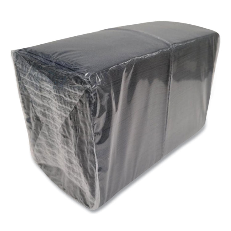 Morsoft Beverage Napkins, 2-Ply, 9 x 9.5, Black, 1,000/Carton