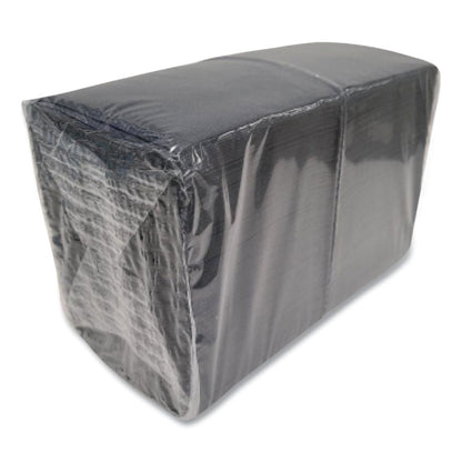 Morsoft Beverage Napkins, 2-Ply, 9 x 9.5, Black, 1,000/Carton