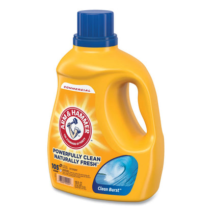 Dual HE Clean-Burst Liquid Laundry Detergent, Clean Burst Scent, 105 oz Bottle, 4/Carton